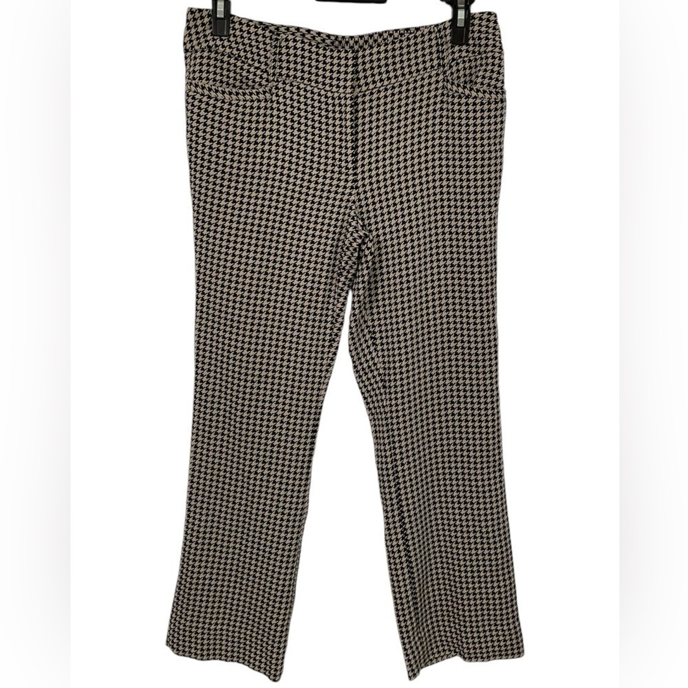 7th Avenue New York & Co Women’s Houndstooth Trousers Career Pants size 8